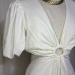 Miniatura Vestido Branco Com Recortes