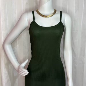 Vestido Canelado Alcinha