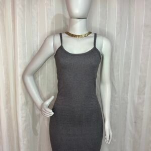 Vestido Canelado Alcinha